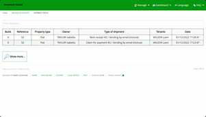 Shipment Status